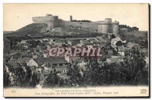 Old Postcard Villeneuve Avignon Overview of Fort Saint-Andr?