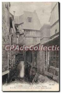 Postcard Old CAUDEBEC En Caux Old Houses Of The Street From The Shoe On The R...