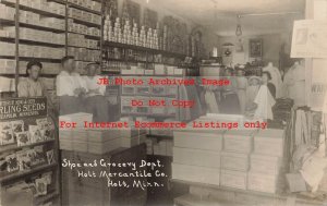 MN, Holt, Minnesota, RPPC, Holt Mercantile Co Store, Shoe & Grocery Dept, Photo