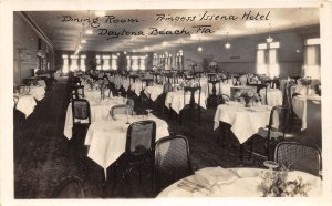 J35/ Daytona Beach Florida RPPC Postcard 20s Interior Princess Issena Hotel 51