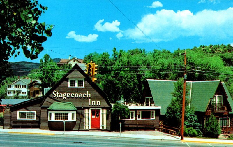 USA Stagecoach Inn Restaurant Manitou Springs Colorado Vintage Postcard 09.83