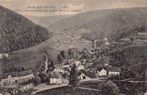 OHRDRUF I. THUR GERMANY PARTIE AN DER STRASSE OHRDRUF OBERHOF~1917 PHOTO POSTCRD