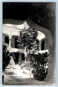 Merida Yucatan Mexico Postcard Hotel Montejo Terraza c1950's RPPC Photo
