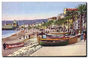 Postcard Old Nice Le Quai Des US