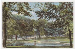 Fountain Park Bath Maine 1907 postcard