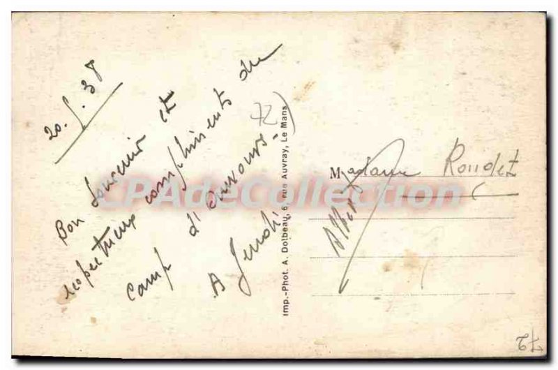 Postcard Old Yvre L'Eveque Plateau D'Auvours