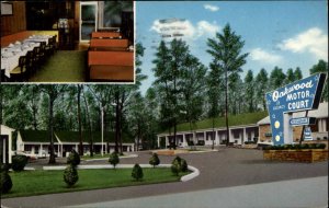 Princeton West Virginia WV Oakwood Motor Court Motel c1950s-60s Postcard