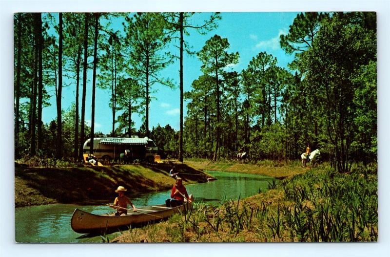 Postcard FL Walt Disney World Fort Wilderness Camping Tri Circle D Ranch A38