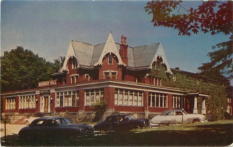 Autos Golden Murray Hill Hotel roadside Westfield New York Postcard Roberts 8330