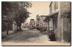 Auvers sur Oise Old Postcard The valleys The Daubigny street