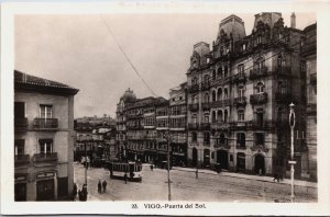 Spain Vigo Puerta del Sol Vintage RPPC C365