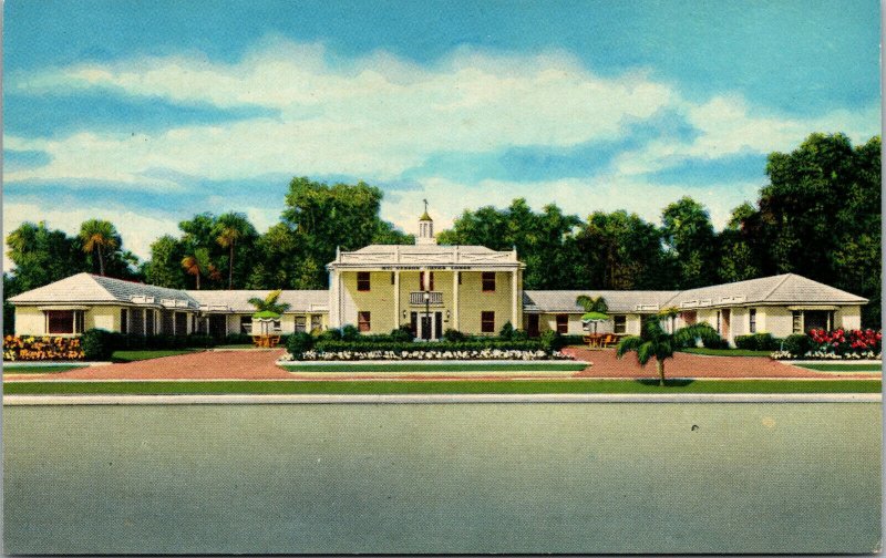 Vtg Daytona Beach Beach Florida FL Mt Vernon Motor Lodge Motel 1950s Postcard