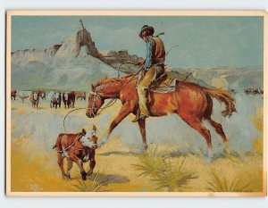 Postcard Ropin' Horse For Sale By Mick Harrison, Wall Drug Store, Wall, S. D.