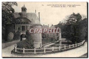 Saint Martin du Bec Old Postcard The castle Bec