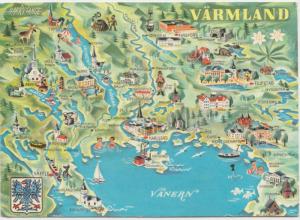 VARMLAND, Sweden, 1971 used Postcard