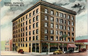 Vancouver BC Hotel Patricia 403 Hastings St. Unused Textured Postcard G85