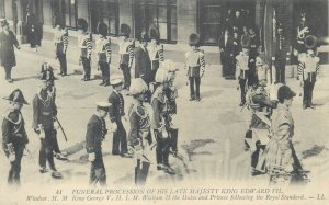 Edward VII funeral procession Windsor George V William II royal dukes & princes 