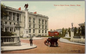 Boston State House MA Postcard by Leighton & Valentine H81