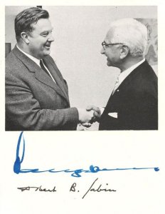 Albert Sabin Polio Vaccine Dr Von Manger Konig 2x Hand Signed Photo