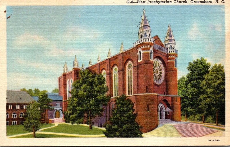 North Carolina Greensboro First Presbyterian Church Curteich