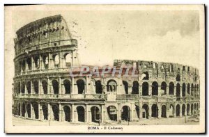 Old Postcard Roma Il Colosseo