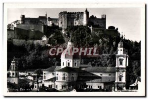 Postcard Old Salzburg Dom mit Fostung