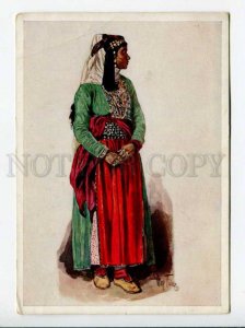 289759 CAUCASUS TILKE Ezid Kurd girl Vintage 1936 year postcard