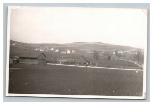 Vintage 1940's WW2 Postcard Farmland in Germany Taken by US Soldier