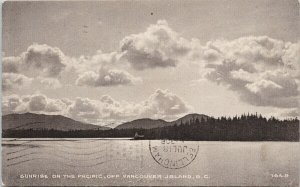Sunrise Vancouver Island BC British Columbia c1910 J Howard Chapman Postcard G13