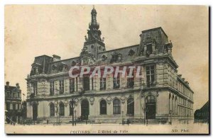 Old Postcard Poitiers Hotel de Ville