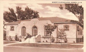 Postcard Women's Club Building Roswell NM