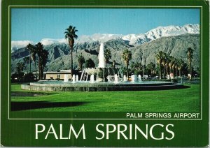 Palm Springs Airport CA California Unused Vintage Postcard C1