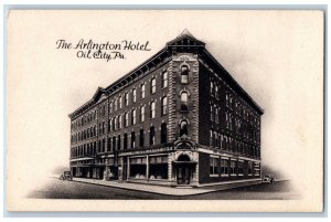 Oil City Pennsylvania PA Postcard The Arlington Hotel Exterior Roadside c1920's