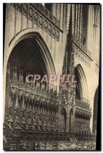 Old Postcard The Stalls of Antwerp Cathedral