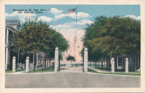 San Antonio TX, Texas - Entance to Fort Sam Houston - pm 1917 - WWI - WB