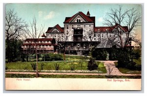 Park Hotel Hot Springs Arkansas AR UNP DUB Postcard Z10