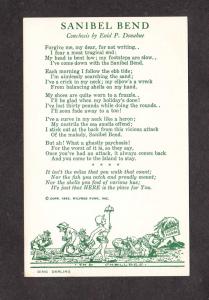 FL Sanibel island Sea Shells Poem Ding Darling Enid Donahue Florida Postcard