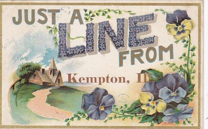 Greetings From Kempton Illinois 1909