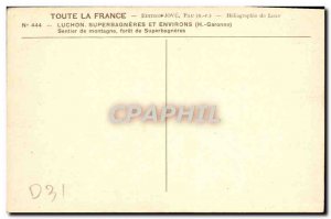 Old Postcard All France Luchon Superbahneres and Surrounding forest mountain ...