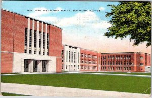 Postcard SCHOOL SCENE Rockford Illinois IL AL0537