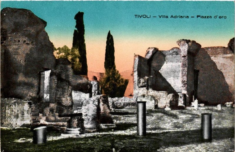 CPA TIVOLI VILLA ADRIANA, Piazza d'oro ITALY (545896)