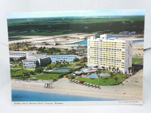 The Holiday Inn and Sheraton Hotel Freeport Bahamas Vintage Postcard