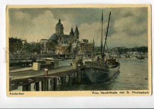 3081440 HOLLAND Amsterdam prins Hendrikkade met St.Nicolaaskerk