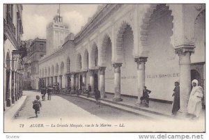 La Grande Mosquee, Rue De La Marine, Alger, Algeria, Africa, 1900-1910s