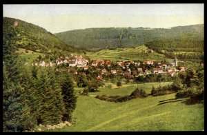 Bad Liebenzell. Ausblick vom Schlossweg. 1930s. Official spa postcard
