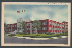 Ca 1943 PPC* AKRON OH GOODYEAR TIRE & RUBBER RESEARCH LABORATORY MINT