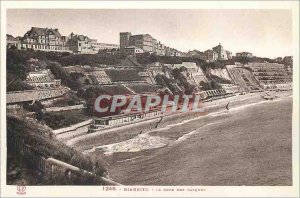 Old Postcard Biarritz La Cote des Basques