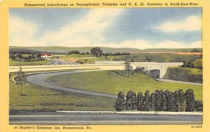 Breezewood Interchange On Pennsylvania Turnpike U.S. Highway 30 Snyder's Gate...