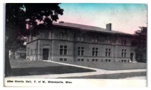1913 Shevlin Hall, University of Minnesota, Minneapolis, MN Postcard
