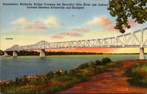 Kentucky Owensboro Kentucky Bridge Over Ohio River